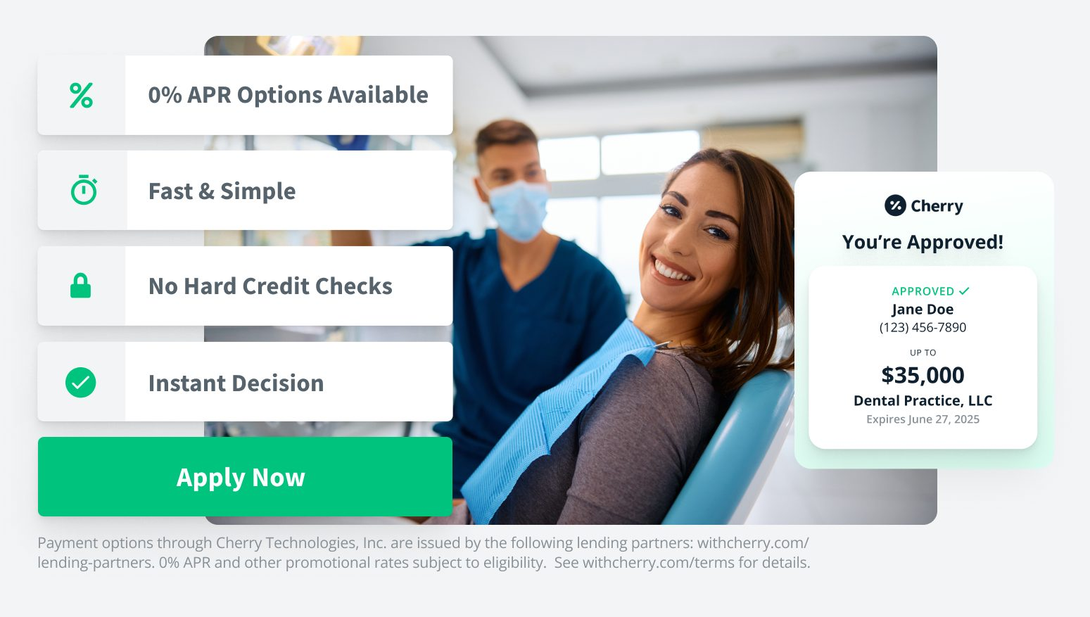 Cherry Dental Financing plan at Centreville Dental Wellness Center